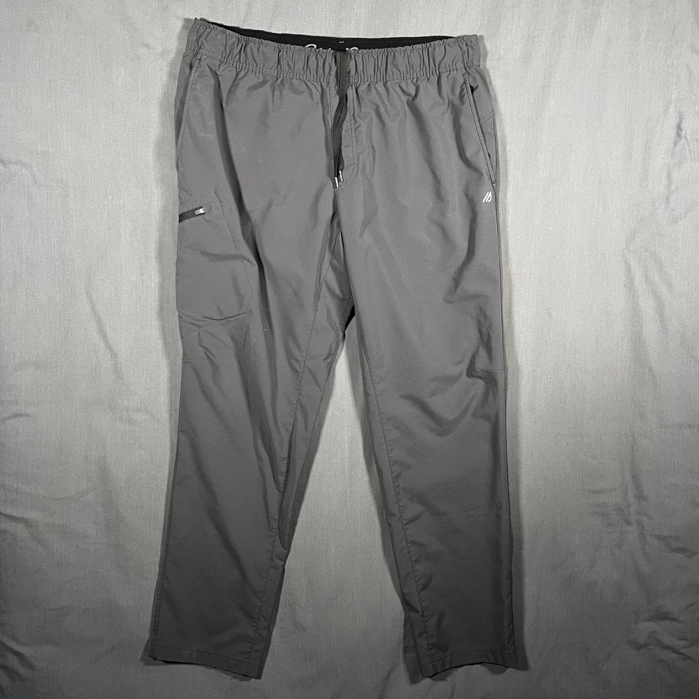 Eddie Bauer First Ascent Pants Mens 36x30 Gray Cargo Hiking Climbing Guide Pro